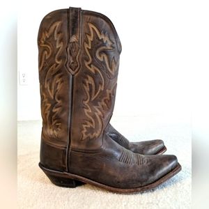 Old West mens cowboy boots, size 10D